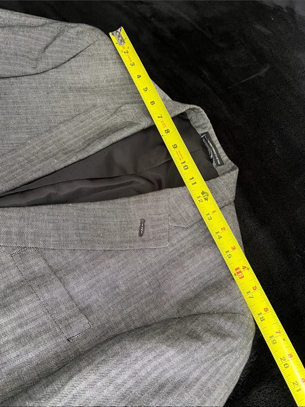 Linen & Cotton Tommy Hilfiger Silver-Cray Herringbone Blazer -